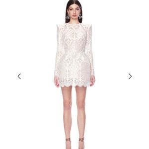 Bronx and Banco Casey White Lace Mini Dress